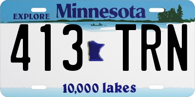 MN license plate 413TRN