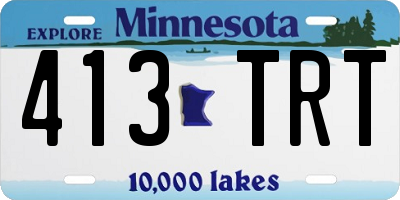 MN license plate 413TRT
