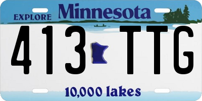 MN license plate 413TTG