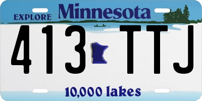MN license plate 413TTJ