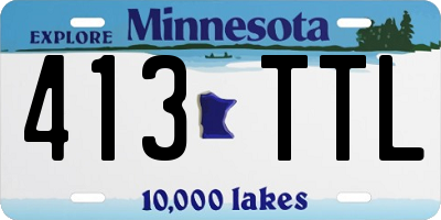 MN license plate 413TTL