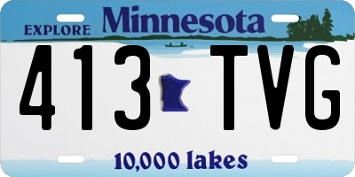 MN license plate 413TVG