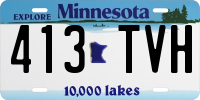 MN license plate 413TVH