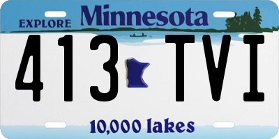 MN license plate 413TVI