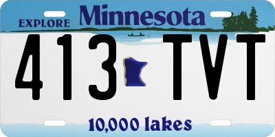 MN license plate 413TVT