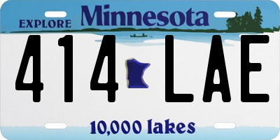 MN license plate 414LAE