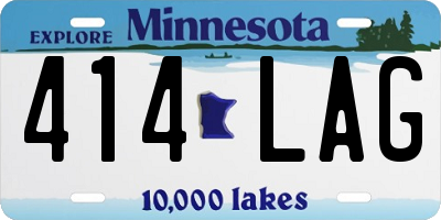 MN license plate 414LAG