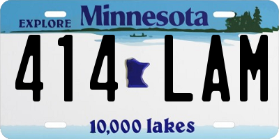 MN license plate 414LAM