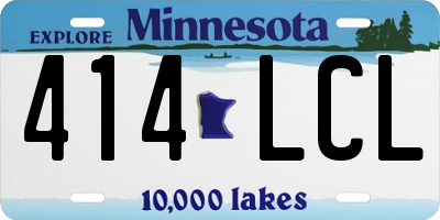 MN license plate 414LCL
