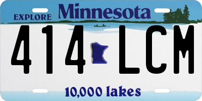 MN license plate 414LCM