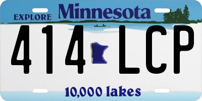 MN license plate 414LCP