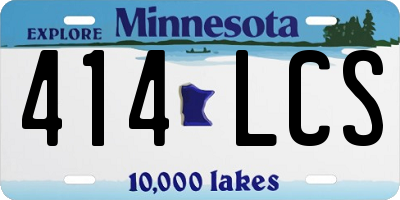 MN license plate 414LCS