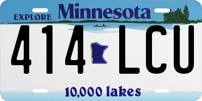 MN license plate 414LCU