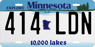 MN license plate 414LDN