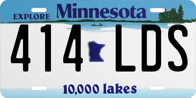 MN license plate 414LDS