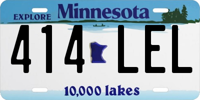 MN license plate 414LEL