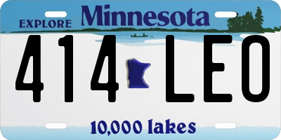 MN license plate 414LEO