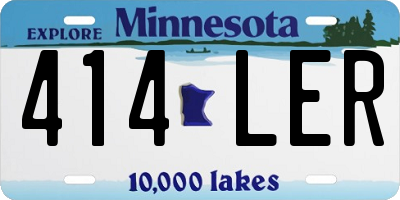 MN license plate 414LER
