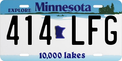 MN license plate 414LFG