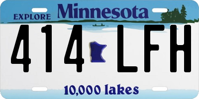 MN license plate 414LFH