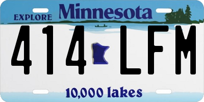 MN license plate 414LFM