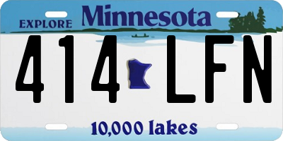 MN license plate 414LFN