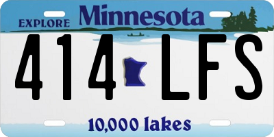 MN license plate 414LFS