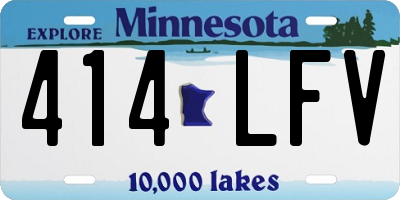 MN license plate 414LFV