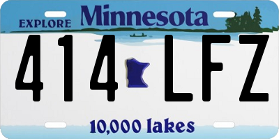 MN license plate 414LFZ