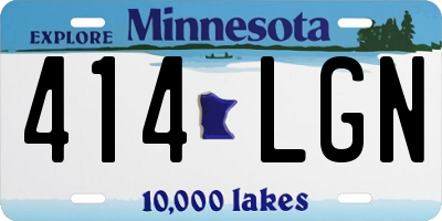 MN license plate 414LGN