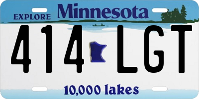 MN license plate 414LGT