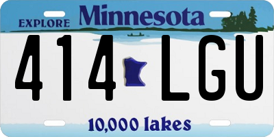 MN license plate 414LGU