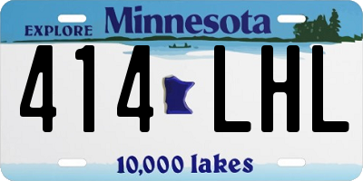 MN license plate 414LHL