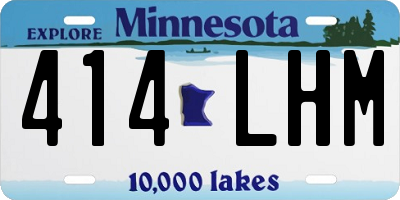 MN license plate 414LHM