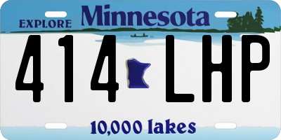 MN license plate 414LHP