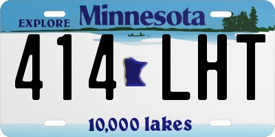 MN license plate 414LHT
