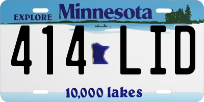 MN license plate 414LID