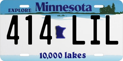 MN license plate 414LIL