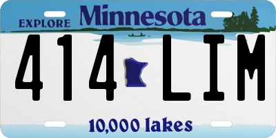MN license plate 414LIM