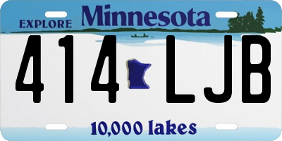 MN license plate 414LJB