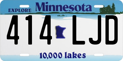 MN license plate 414LJD