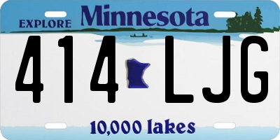 MN license plate 414LJG
