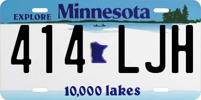 MN license plate 414LJH