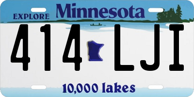 MN license plate 414LJI