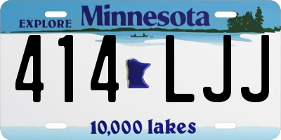 MN license plate 414LJJ