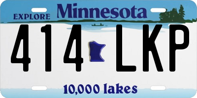 MN license plate 414LKP