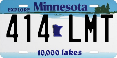MN license plate 414LMT