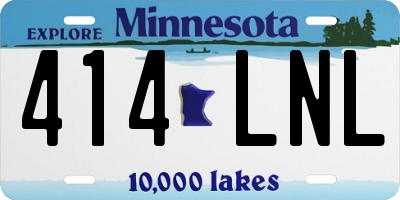MN license plate 414LNL