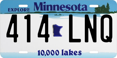 MN license plate 414LNQ