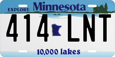 MN license plate 414LNT